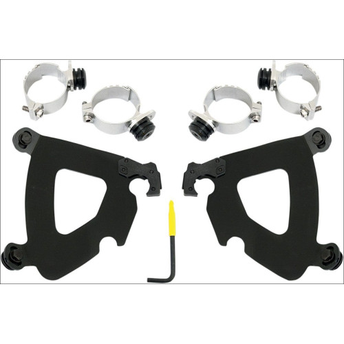 PartzBiz HD: 4408847-Memphis Shades Black Trigger-Lock Mount Gauntlet Fairing Harley Dyna 06-15 | MEB1993 PartzBiz HD: 4408847-Memphis Shades Black Trigger-Lock Mount Gauntlet Fairing Harley Dyna 06-15 | MEB1993