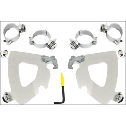 PartzBiz HD DS23200118 - Memphis Shades Polished Trigger-Lock Mount Gauntlet Fairing Harley Dyna 06-15 | มีค1993 PartzBiz HD DS23200118 - Memphis Shades Polished Trigger-Lock Mount Gauntlet Fairing Harley Dyna 06-15 | มีค1993