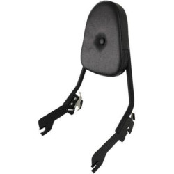 PartzBiz HD MWL-156S-18-MB - Motherwell Matte Black Quick Release พนักพิงซิสซี่บาร์ Harley M8 Softail 18-Up กระเป๋าเดินทางกระเป๋า Cargo Carrier Milwaukee Eight Softail DELUXE FLDE FLHC FLSL FXBB Heritage Slim FAT BOB Boy