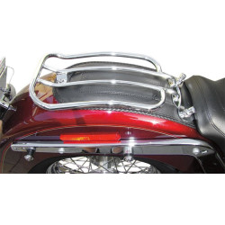 PartzBiz HD MWL-175-09-CH - Motherwell Chrome 7" Solo Luggage Rack Harley Softail Fat Boy 07-Up Deluxe 05-Up | MWL-175-09 PartzBiz HD MWL-175-09-CH - Motherwell Chrome 7" Solo Luggage Rack Harley Softail Fat Boy 07-Up Deluxe 05-Up | MWL-175-09
