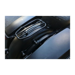 PartzBiz HD MWL-409-GB - Motherwell Gloss Black 7" Flat Solo Luggage Rack 11" x 7" Harley Touring 97-20 PartzBiz HD MWL-409-GB - Motherwell Gloss Black 7" Flat Solo Luggage Rack 11" x 7" Harley Touring 97-20