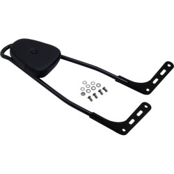PartzBiz HD MWL-156T-18-WP-GB - Motherwell Gloss Black Classic 25-1/2” ซิสซี่บาร์ทรงสูงพร้อมแผ่นรองสำหรับ Harley M8 Softail รุ่นปี 18 ที่ดีที่สุด การอัพเกรดใหม่ที่ดีที่สุด chopper bobber แบบกำหนดเอง