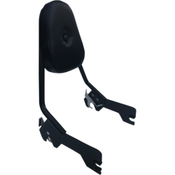 PartzBiz HD MWL-156S-18-GB - Motherwell Matte Black Quick Release พนักพิงซิสซี่บาร์ Harley M8 Softail 18-Up กระเป๋าเดินทางกระเป๋า Cargo Carrier Milwaukee Eight Softail DELUXE FLDE FLHC FLSL FXBB Heritage Slim FAT BOB Boy