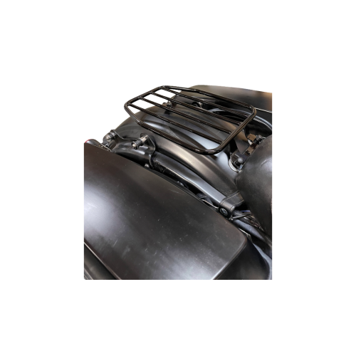 PartzBiz HD: 4408807-Motherwell Gloss Black Solo Rigid Mount Luggage Rack for Harley Touring 09-22 | MWL-462-GB PartzBiz HD: 4408807-Motherwell Gloss Black Solo Rigid Mount Luggage Rack for Harley Touring 09-22 | MWL-462-GB
