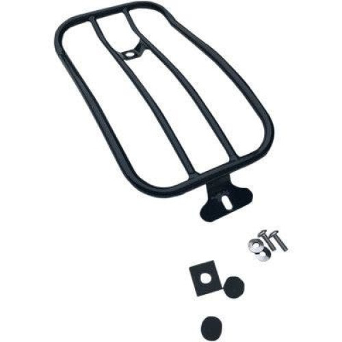 PartzBiz HD: 4408811-Motherwell Matte Black 12" x 7" Solo Luggage Rack Harley M8 Softail FLSL 18-Up 1510-0412 15100412 PartzBiz HD: 4408811-Motherwell Matte Black 12" x 7" Solo Luggage Rack Harley M8 Softail FLSL 18-Up 1510-0412 15100412