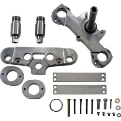 PartzBiz HD DS04080375 - Motor Trike MTFS-0185 Aluminium 6€∞ Rake Triple Tree Harley FLSTC FLSTF 00-17 Softail Best New Front Suspension Fork Custom Chopper Bobber มอเตอร์ไซค์ Upgrade Replacement