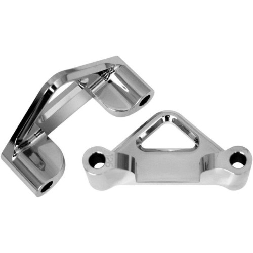PartzBiz HD: 4408729-Accutronix Hot Legs Bagger Legs Chrome 1.25" Spacers 5.5" Front Fenders 84-13 | TFS41-EMF125C