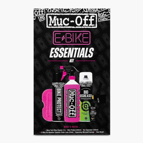PartzBiz HD: 4408699-Muc Off USA 20524US Ebike Essentials Kit เครื่องมือทำความสะอาด Nano Tech Bike Cleaner