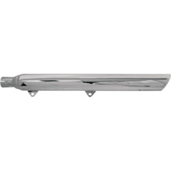 PartzBiz HD ds18010452 - Bassani Chrome Hutch Special 3" Slash Cut Slip Ons Harley Softail 99-16 Header | 31117B