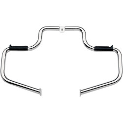 PartzBiz HD DS16240080 - การ์ดเครื่องยนต์ Lindby Chrome Front Multibar สำหรับ Harley FL Softail 00-14 - 1310