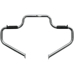 PartzBiz HD DS16240086 - การ์ดเครื่องยนต์ Lindby Chrome Front Multibar สำหรับ Harley FX Softail & Springer 00-14 - 1311