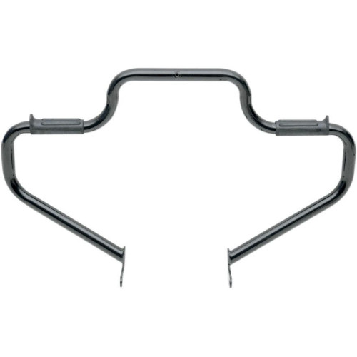 PartzBiz HD: 4408692-Lindby การ์ดเครื่องยนต์ Multibar ด้านหน้าสีดำเงาสำหรับ Harley FX Softail & Springer 00-14 - BL1311