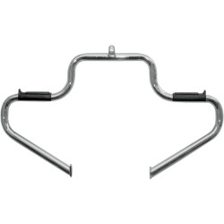 PartzBiz HD DS16240167 - Lindby Front Chrome Multibar Highway Engine Guard Bar for Harley FLH/T Touring 97-14 - 1302/09