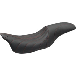 PartzBiz HD MD74112AB - Mustang 74112AB Blk/Red Gravity Stitch Revere Journey 2-Up Seat H-D FLH/T 08-Up PartzBiz HD MD74112AB - Mustang 74112AB Blk/Red Gravity Stitch Revere Journey 2-Up Seat H-D FLH/T 08-Up
