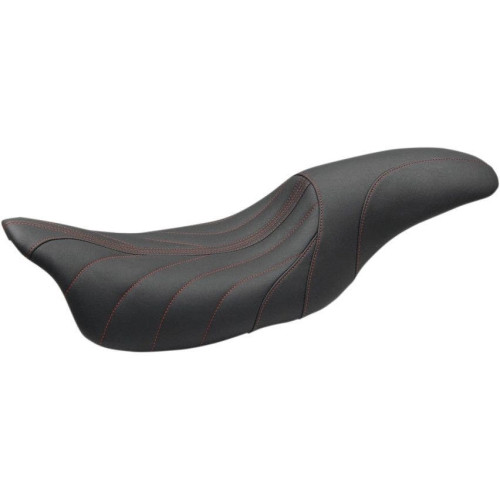 PartzBiz HD: 4408666-Mustang 74112AB Blk/สีแดง Gravity Stitch Revere Journey 2-Up Seat HD FLH/T 08-Up PartzBiz HD: 4408666-Mustang 74112AB Blk/สีแดง Gravity Stitch Revere Journey 2-Up Seat HD FLH/T 08-Up