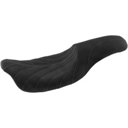 PartzBiz HD MD74112GM - Mustang 74112GM Blk/Grey Gravity Stitch Revere Journey 2-Up Seat H-D FLH/T 08-Up PartzBiz HD MD74112GM - Mustang 74112GM Blk/Grey Gravity Stitch Revere Journey 2-Up Seat H-D FLH/T 08-Up