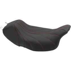 PartzBiz HD MD75059AB - Mustang 75059AB Black/Red Gravity Revere Journey Solo Seat Harley Touring 08-Up PartzBiz HD MD75059AB - Mustang 75059AB Black/Red Gravity Revere Journey Solo Seat Harley Touring 08-Up