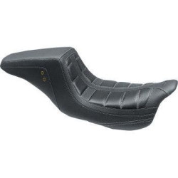 PartzBiz HD MD75239GM - Mustang 75239GM Gun Metal Stitch Squareback 2 Up Seat Harley FLH FLT 08-21 | 75239GM PartzBiz HD MD75239GM - Mustang 75239GM Gun Metal Stitch Squareback 2 Up Seat Harley FLH FLT 08-21 | 75239GM