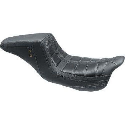 PartzBiz HD: 4408640-Mustang 75239GM Gun Metal Stitch Squareback 2 Up Seat Harley FLH FLT 08-21 | 75239GM PartzBiz HD: 4408640-Mustang 75239GM Gun Metal Stitch Squareback 2 Up Seat Harley FLH FLT 08-21 | 75239GM