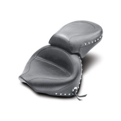 PartzBiz HD MD75910 - Mustang 75910 Black Two Piece Studded Seat 00-11 Yamaha VStar XVS1100 489310 DS900752