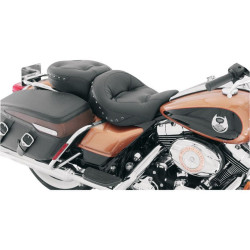 PartzBiz HD MD76038 - Mustang Regal Style Black Studded One Piece Ultra Touring FLH/T Seat 08-17 | 76038 PartzBiz HD MD76038 - Mustang Regal Style Black Studded One Piece Ultra Touring FLH/T Seat 08-17 | 76038