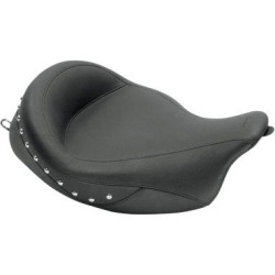 PartzBiz HD MD76068 - ที่นั่งมัสแตง Super Wide Chrome Studded Solo Seats สำหรับ Harley Touring FLH 08-17 | 76068 PartzBiz HD MD76068 - ที่นั่งมัสแตง Super Wide Chrome Studded Solo Seats สำหรับ Harley Touring FLH 08-17 | 76068