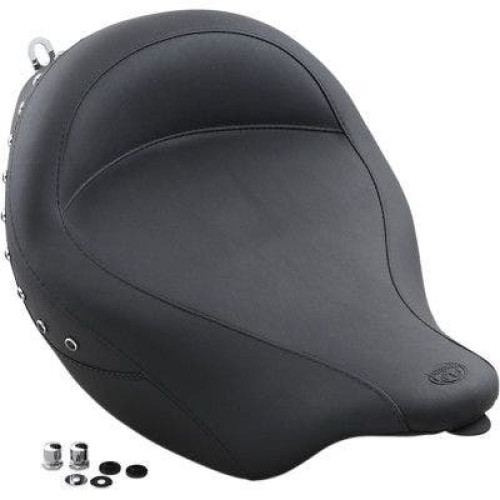 PartzBiz HD: 4408628-ที่นั่งมัสแตง Super Wide Black Studded Solo Seats สำหรับ Harley Touring FLH/T 08-17 | 76069