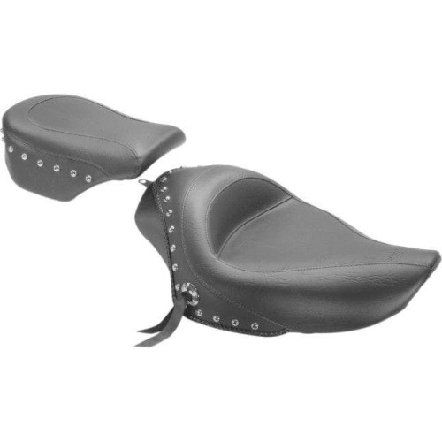 PartzBiz HD: 4408594-Mustang Solo Studded Black Seat 4 Harley 04-21 XL W/ ถัง 3.3 แกลลอน | 76154 PartzBiz HD: 4408594-Mustang Solo Studded Black Seat 4 Harley 04-21 XL W/ ถัง 3.3 แกลลอน | 76154