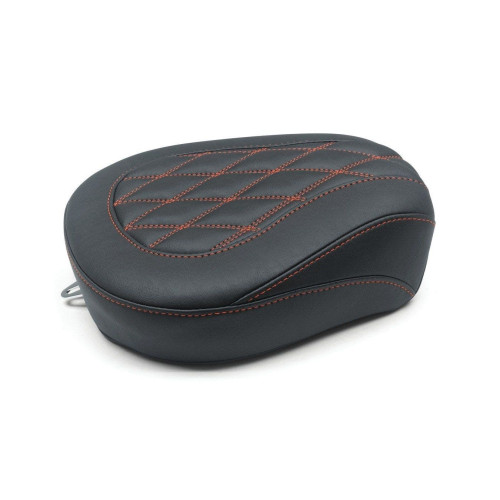 PartzBiz HD: 4408606-Mustang 76648AB Red Stitch Rear Wide Tripper Passenger Seat Harley FLH 08-21 PartzBiz HD: 4408606-Mustang 76648AB Red Stitch Rear Wide Tripper Passenger Seat Harley FLH 08-21