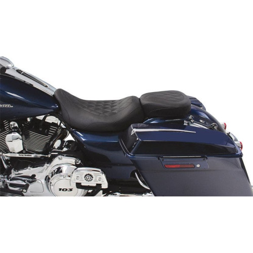 PartzBiz HD: 4408608-Mustang 76694 Black Diamond Stitch Wide Low Tripper Solo Seat 08-23 Harley FL 0801-0741 08010741 489265 PartzBiz HD: 4408608-Mustang 76694 Black Diamond Stitch Wide Low Tripper Solo Seat 08-23 Harley FL 0801-0741 08010741 489265