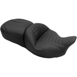 PartzBiz HD MD79006 - Mustang 79006 One Piece Deluxe Cushion Seat W/O Heat for 08-21 Harley FLH/T 