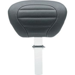 PartzBiz HD MD79012GM - Mustang 79012GM Deluxe Touring Driver Seat Backrest Post & Pad Harley FLH 08-21