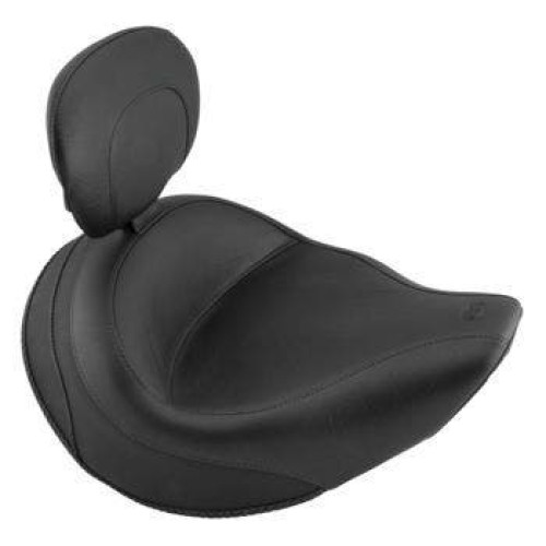 PartzBiz HD: 4408553-Mustang 79454 สีดำ Original Solo Seat Wide Touring พนักพิง 06-14 Yamaha XV1900 489328 0810-0441 08100441