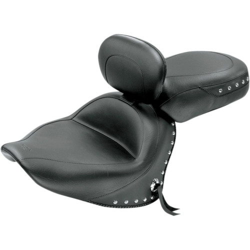 PartzBiz HD: 4408555-Mustang 79476 2-PC Wide Touring Seat w/ พนักพิงคนขับ Yamaha V-Star 1300 1300T 07-17 PartzBiz HD: 4408555-Mustang 79476 2-PC Wide Touring Seat w/ พนักพิงคนขับ Yamaha V-Star 1300 1300T 07-17