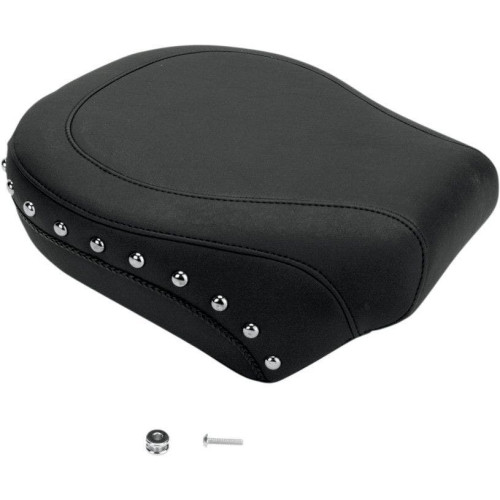 PartzBiz HD: 4408511-Mustang Chrome Studded Rear Seat Pillion Only Harley 06-10 FXST 07-17 FLSTF | 76243