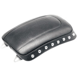 PartzBiz HD MD75098 - Mustang Chrome Studded Rear Seat Thin Pillion Only Harley 00-05 FXST 00-07 FLST | 75098 PartzBiz HD MD75098 - Mustang Chrome Studded Rear Seat Thin Pillion Only Harley 00-05 FXST 00-07 FLST | 75098