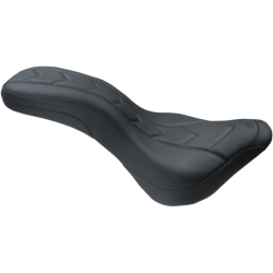 PartzBiz HD MD75884 - Mustang Daytripper Black Vinyl Apex Stitch Seat for 18-21 FLDE/FLHC/FLHCS | 75884 PartzBiz HD MD75884 - Mustang Daytripper Black Vinyl Apex Stitch Seat for 18-21 FLDE/FLHC/FLHCS | 75884