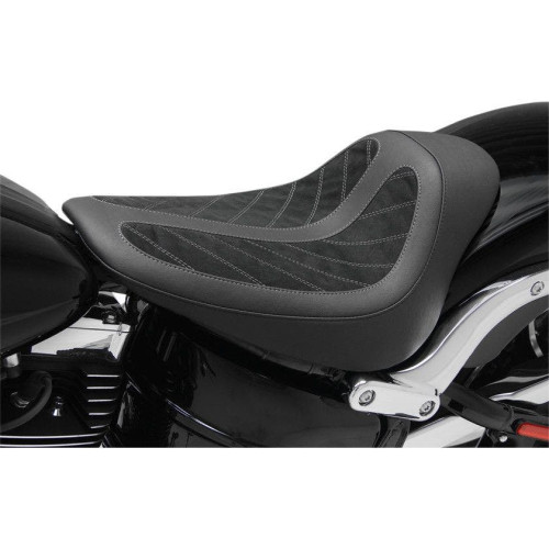 PartzBiz HD: 4408490-Mustang Fred Kodlin Signature Series Black Solo Seat Harley Breakout FXSB | 76276