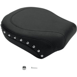 PartzBiz HD MD75095 - Mustang Seat Wide Chrome Studded Rear Seat Only for Harley 00-05 FXST 00-07 | 75095 PartzBiz HD MD75095 - Mustang Seat Wide Chrome Studded Rear Seat Only for Harley 00-05 FXST 00-07 | 75095