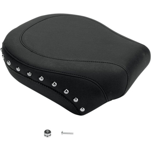 PartzBiz HD: 4408471-Mustang Seat Wide Chrome Studded เบาะหลังสำหรับ Harley 00-05 FXST 00-07 | 75095 PartzBiz HD: 4408471-Mustang Seat Wide Chrome Studded เบาะหลังสำหรับ Harley 00-05 FXST 00-07 | 75095