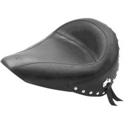 PartzBiz HD MD75490 - Mustang Seats Chrome Studded Solo Seat Only Harley Softail FXST FLST 84-99 | 75490 PartzBiz HD MD75490 - Mustang Seats Chrome Studded Solo Seat Only Harley Softail FXST FLST 84-99 | 75490