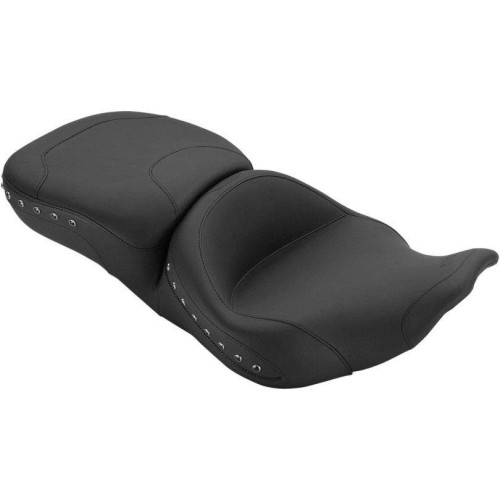 PartzBiz HD: 4408454-ที่นั่งมัสแตง Super Touring Chrome Studded Seat สำหรับ Harley FLHR FLHX 97-07 | 76972 PartzBiz HD: 4408454-ที่นั่งมัสแตง Super Touring Chrome Studded Seat สำหรับ Harley FLHR FLHX 97-07 | 76972