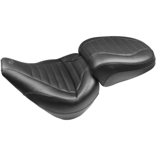 PartzBiz HD: 4408465-Mustang Solo สีดำ Harley Seat W/O พนักพิง Tuck-N-Roll Stitch 18-23 FXBR/FXBRS | 75031 PartzBiz HD: 4408465-Mustang Solo สีดำ Harley Seat W/O พนักพิง Tuck-N-Roll Stitch 18-23 FXBR/FXBRS | 75031