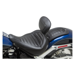PartzBiz HD MD79770 - Mustang Solo Front Black Harley Seat W/ พนักพิงคนขับ Tuck-N-Roll 18-23 FLFB/S | 79770 PartzBiz HD MD79770 - Mustang Solo Front Black Harley Seat W/ พนักพิงคนขับ Tuck-N-Roll 18-23 FLFB/S | 79770