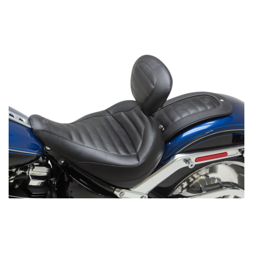 PartzBiz HD: 4408427-Mustang Solo Front Black Harley Seat W/ พนักพิงคนขับ Tuck-N-Roll 18-23 FLFB/S | 79770 PartzBiz HD: 4408427-Mustang Solo Front Black Harley Seat W/ พนักพิงคนขับ Tuck-N-Roll 18-23 FLFB/S | 79770