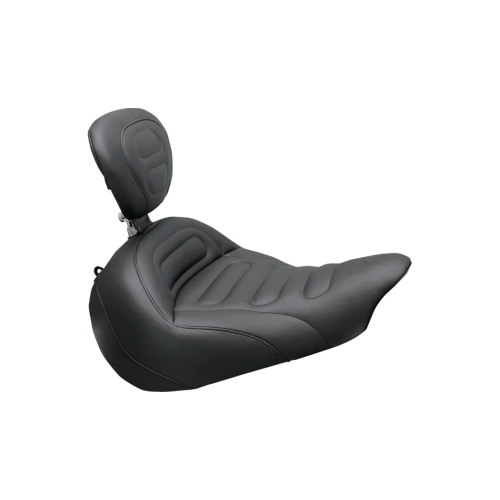 PartzBiz HD: 4408443-Mustang Solo Tour Breakout Black Trapezoid Stitch Harley Seat W/Receiver สำหรับ 13-17 FXSB | 79683 PartzBiz HD: 4408443-Mustang Solo Tour Breakout Black Trapezoid Stitch Harley Seat W/Receiver สำหรับ 13-17 FXSB | 79683