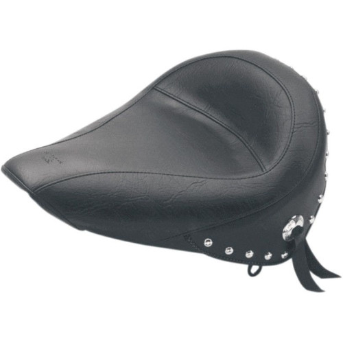 PartzBiz HD: 4408406-Mustang Seats Chrome Studded Solo Seat Only Harley 00-05 FXST 00-07 FLST | 75084