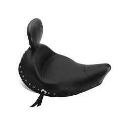 PartzBiz HD MD79762 - Mustang 79762 Studded Wide Touring Solo Seat w/Backrest 14-18 Indian Chief 0810-1632 08101632 486054 PartzBiz HD MD79762 - Mustang 79762 Studded Wide Touring Solo Seat w/Backrest 14-18 Indian Chief 0810-1632 08101632 486054