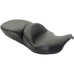 PartzBiz HD MD76862 - Mustang Summit One Piece Black Studs Touring Seat พร้อมตัวรับ Harley FL 14-17 | 76862 PartzBiz HD MD76862 - Mustang Summit One Piece Black Studs Touring Seat พร้อมตัวรับ Harley FL 14-17 | 76862