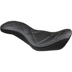 PartzBiz HD MD75229 - Mustang Super Tripper Carbon Style Seat 4 Harley 06-17 Dyna (ยกเว้น 14-17 FXDF) | 75229 PartzBiz HD MD75229 - Mustang Super Tripper Carbon Style Seat 4 Harley 06-17 Dyna (ยกเว้น 14-17 FXDF) | 75229